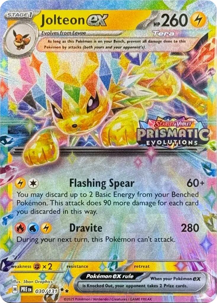 Jolteon ex (030/131) (Prismatic Evolutions Stamp) [Scarlet & Violet: Prismatic Evolutions] | Good Games Modbury