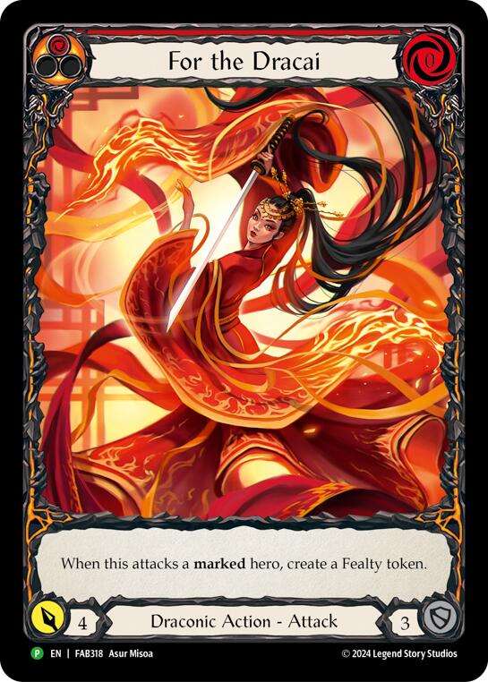 For the Dracai [FAB318] (Promo)  Rainbow Foil | Good Games Modbury