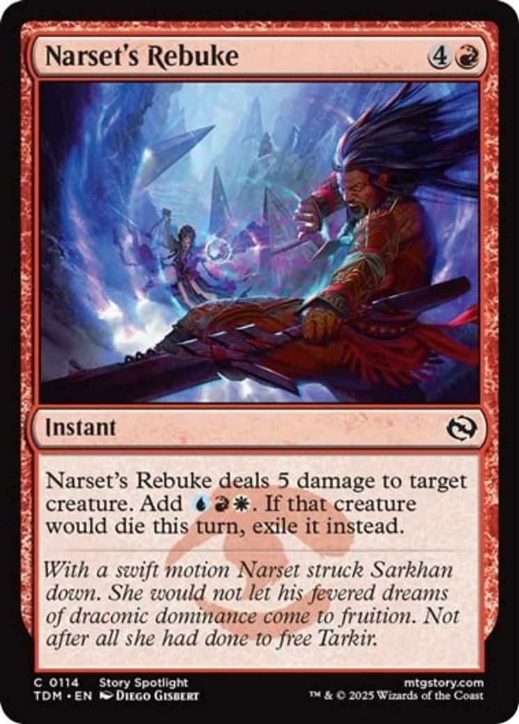 Narset's Rebuke [Tarkir: Dragonstorm] | Good Games Modbury