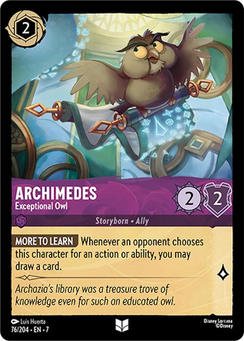Archimedes - Exceptional Owl (76/204) [Archazia's Island] | Good Games Modbury