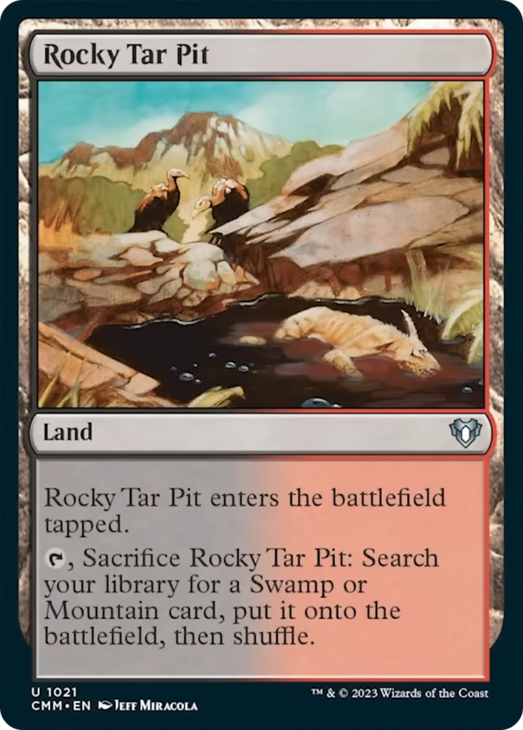 Rocky Tar Pit [Commander Masters] | Good Games Modbury