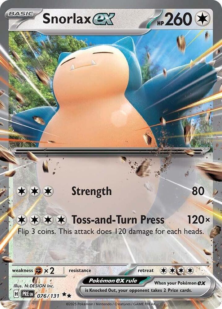 Snorlax ex (076/131) [Scarlet & Violet: Prismatic Evolutions] | Good Games Modbury
