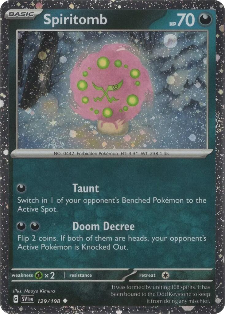Spiritomb (129/198) (Cosmo Holo) [Scarlet & Violet: Black Star Promos] | Good Games Modbury