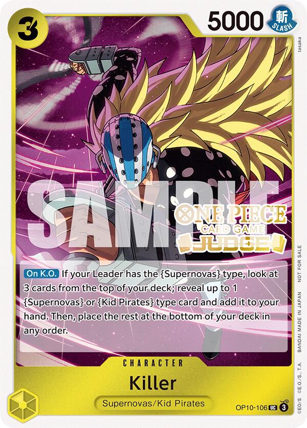 Killer (Judge Pack Vol. 5) [One Piece Promotion Cards] | Good Games Modbury