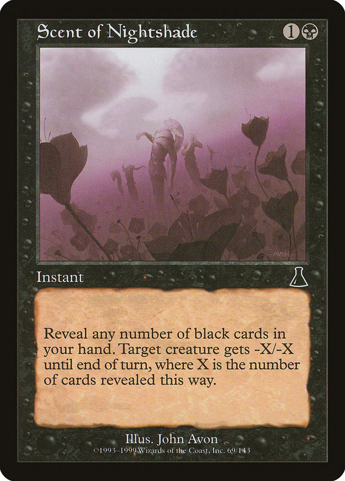 Scent of Nightshade 69/143 (Urza's Destiny)  - Foil | Good Games Modbury