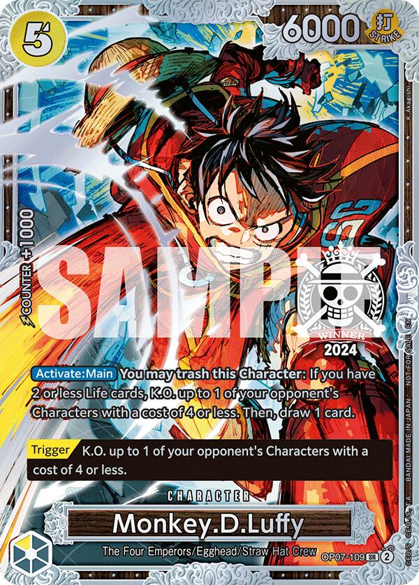 Monkey.D.Luffy (Championship 2024 World Final 2nd Place) [One Piece Promotion Cards] | Good Games Modbury
