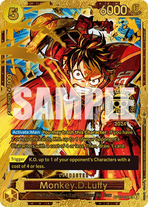 Monkey.D.Luffy (Championship 2024 World Final 1st Place) [One Piece Promotion Cards] | Good Games Modbury