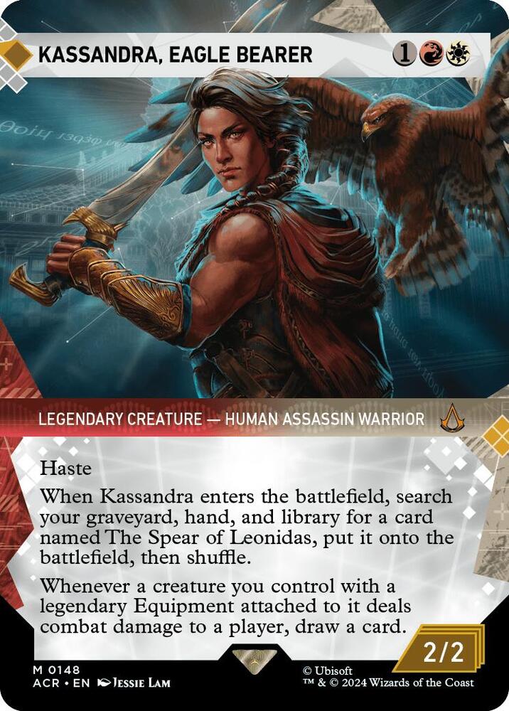 Kassandra, Eagle Bearer 148 (Universes Beyond: Assassin's Creed)  - Showcase Foil | Good Games Modbury