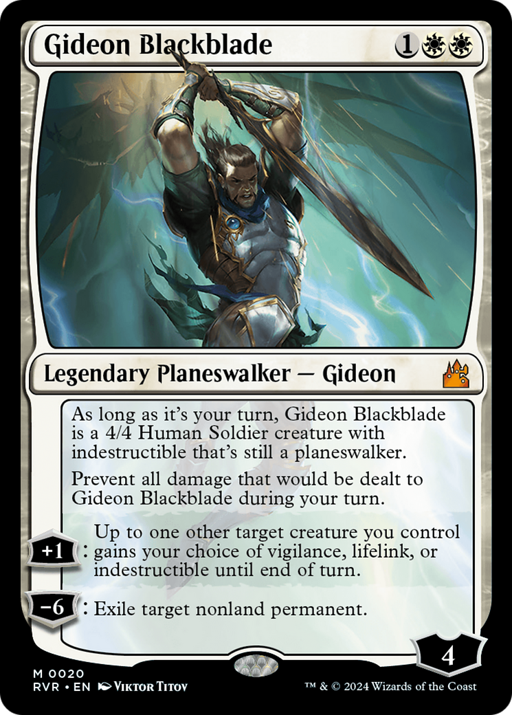 Gideon Blackblade [Ravnica Remastered] | Good Games Modbury