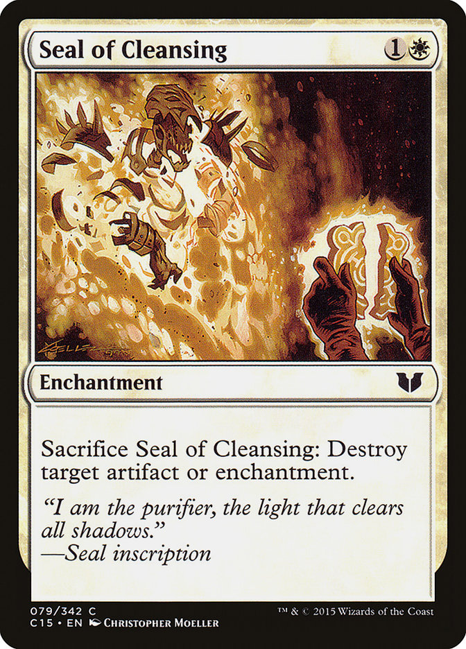 Seal of Cleansing [Commander 2015] | Good Games Modbury