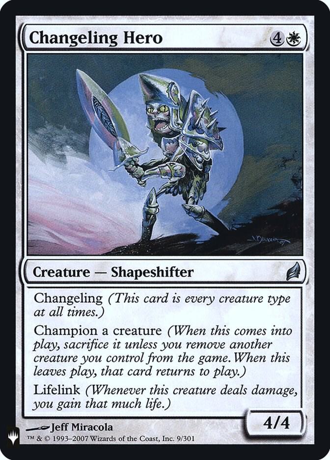 Changeling Hero 9 (The List Reprints)  - Foil | Good Games Modbury