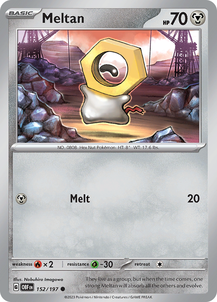 Meltan (152/197) [Scarlet & Violet: Obsidian Flames] | Good Games Modbury