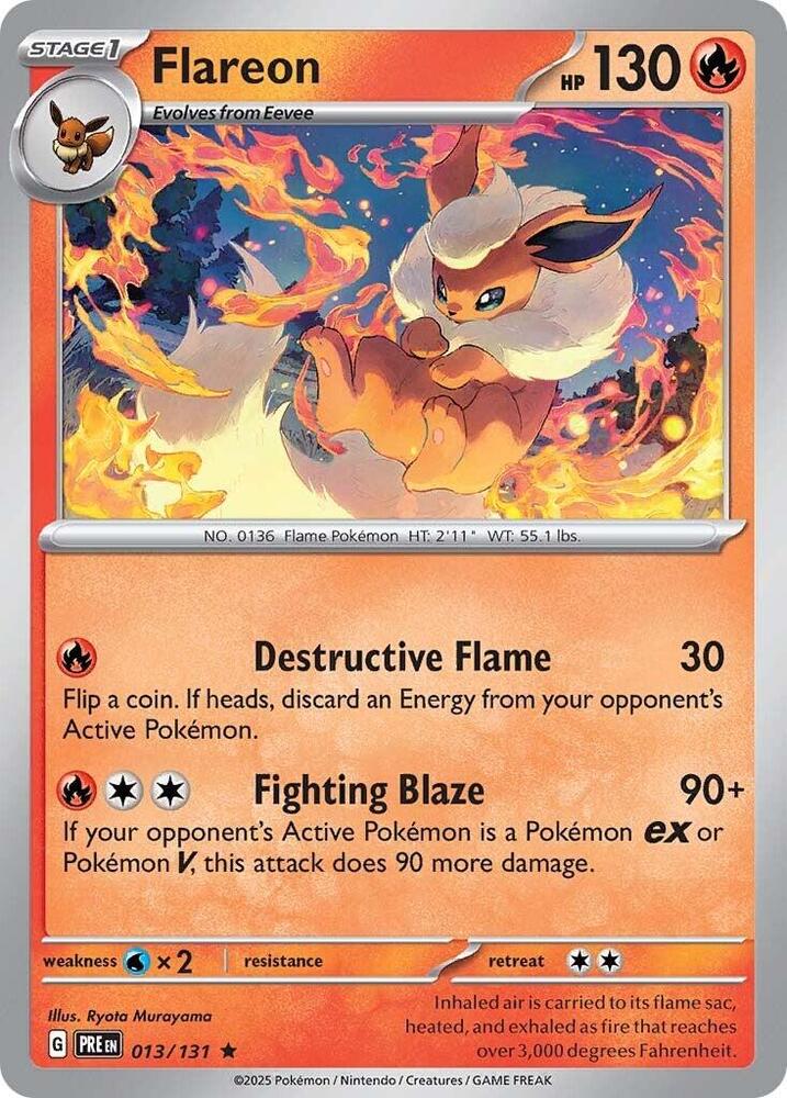 Flareon (013/131) [Scarlet & Violet: Prismatic Evolutions] | Good Games Modbury