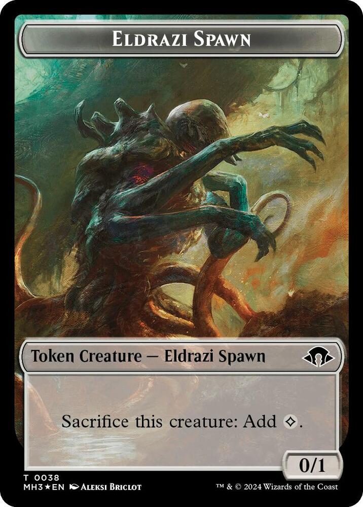 Eldrazi Spawn Eldrazi Scion Double Sided Token 38 // 3 (Commander: Modern Horizons 3)  - Ripple Foil | Good Games Modbury