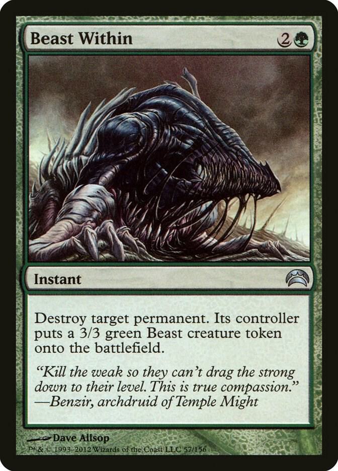 Beast Within 57/156 (Planechase 2012)  | Good Games Modbury