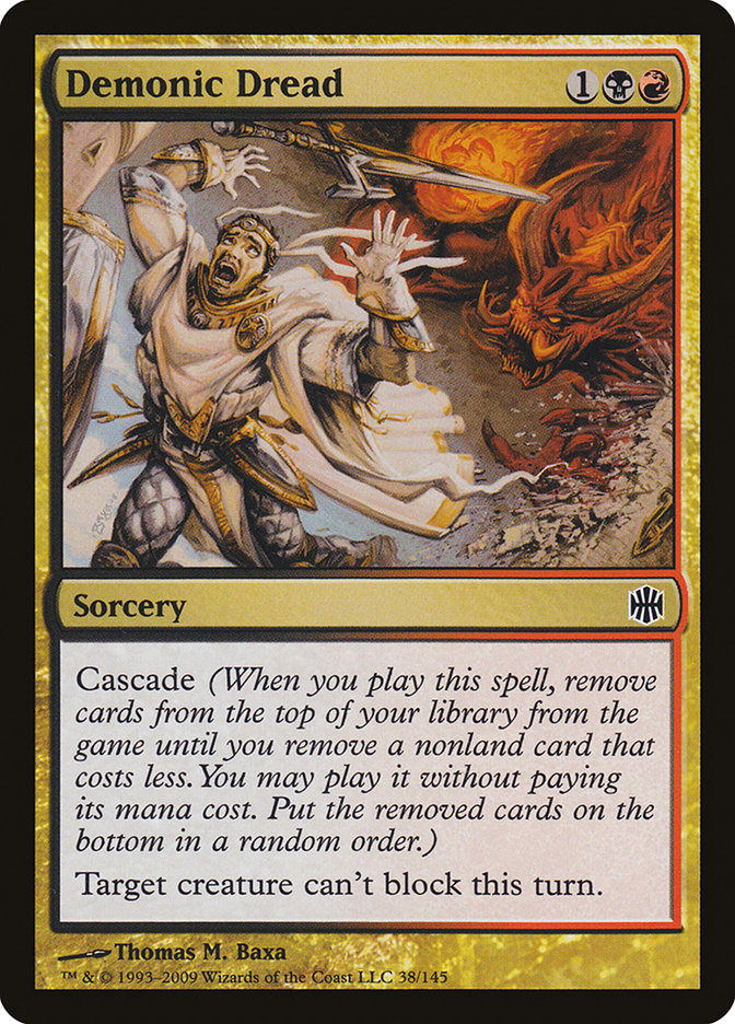 Demonic Dread 38/145 (Alara Reborn)  - Foil | Good Games Modbury