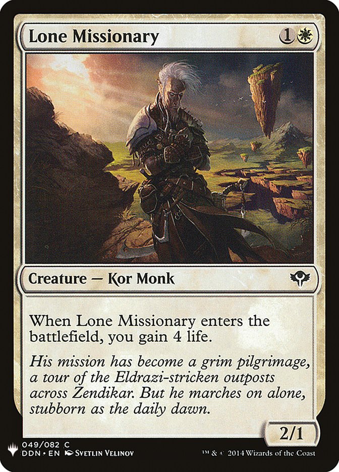 Lone Missionary [Mystery Booster] | Good Games Modbury