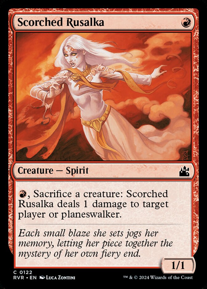 Scorched Rusalka 122/291 (Ravnica Remastered)  - Foil | Good Games Modbury