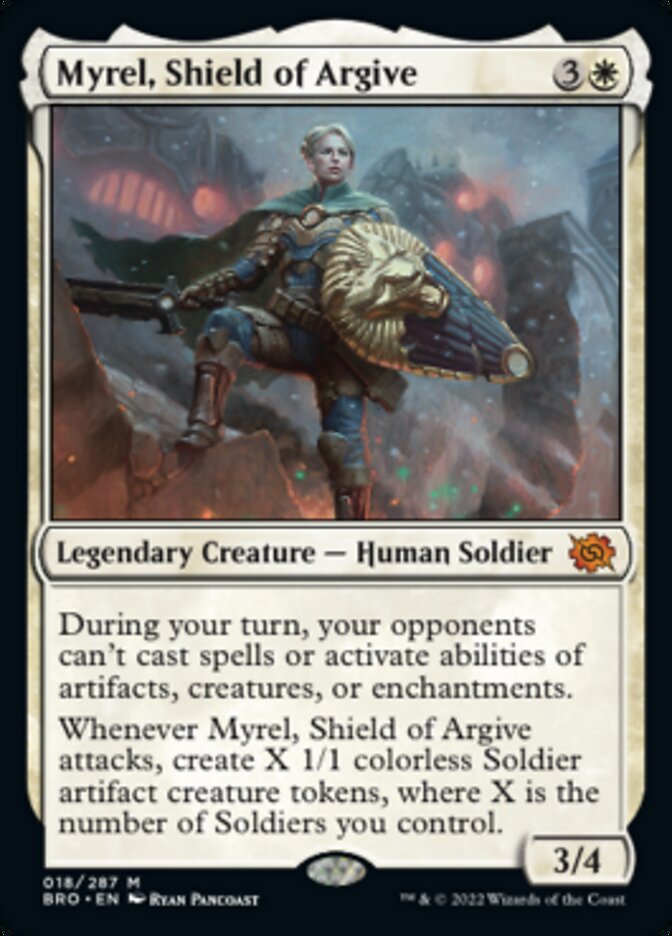 Myrel, Shield of Argive (Promo Pack) [The Brothers' War Promos] | Good Games Modbury