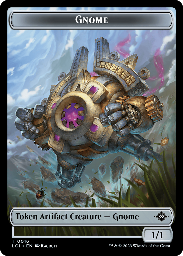 Gnome // Vampire Demon Double-Sided Token [The Lost Caverns of Ixalan Tokens] | Good Games Modbury