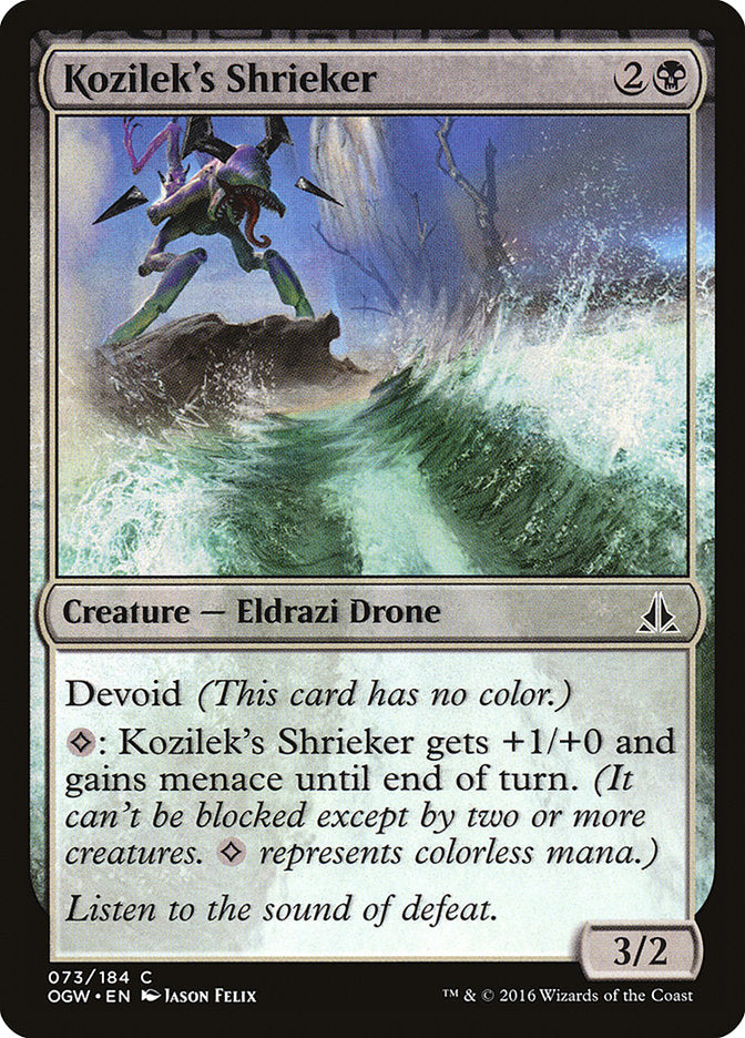 Kozilek's Shrieker 73/184 (Oath of the Gatewatch)  - Foil | Good Games Modbury