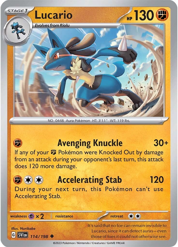Lucario (114/198) [Scarlet & Violet: Base Set] | Good Games Modbury