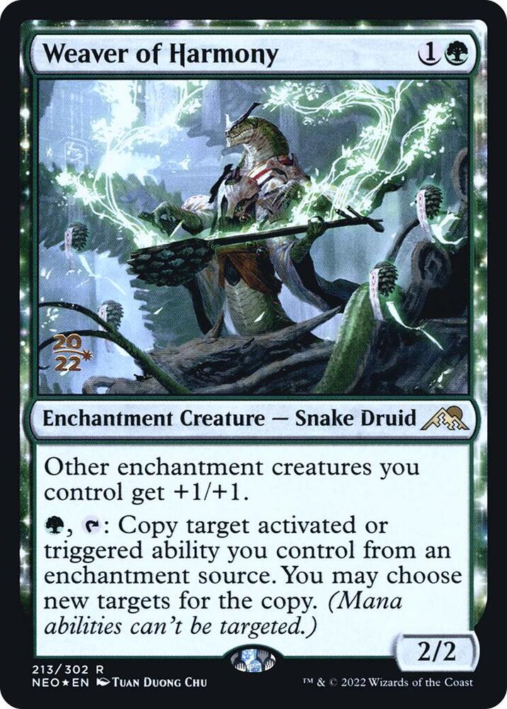 Weaver of Harmony 213s/157 (Prerelease Cards)  - Foil | Good Games Modbury