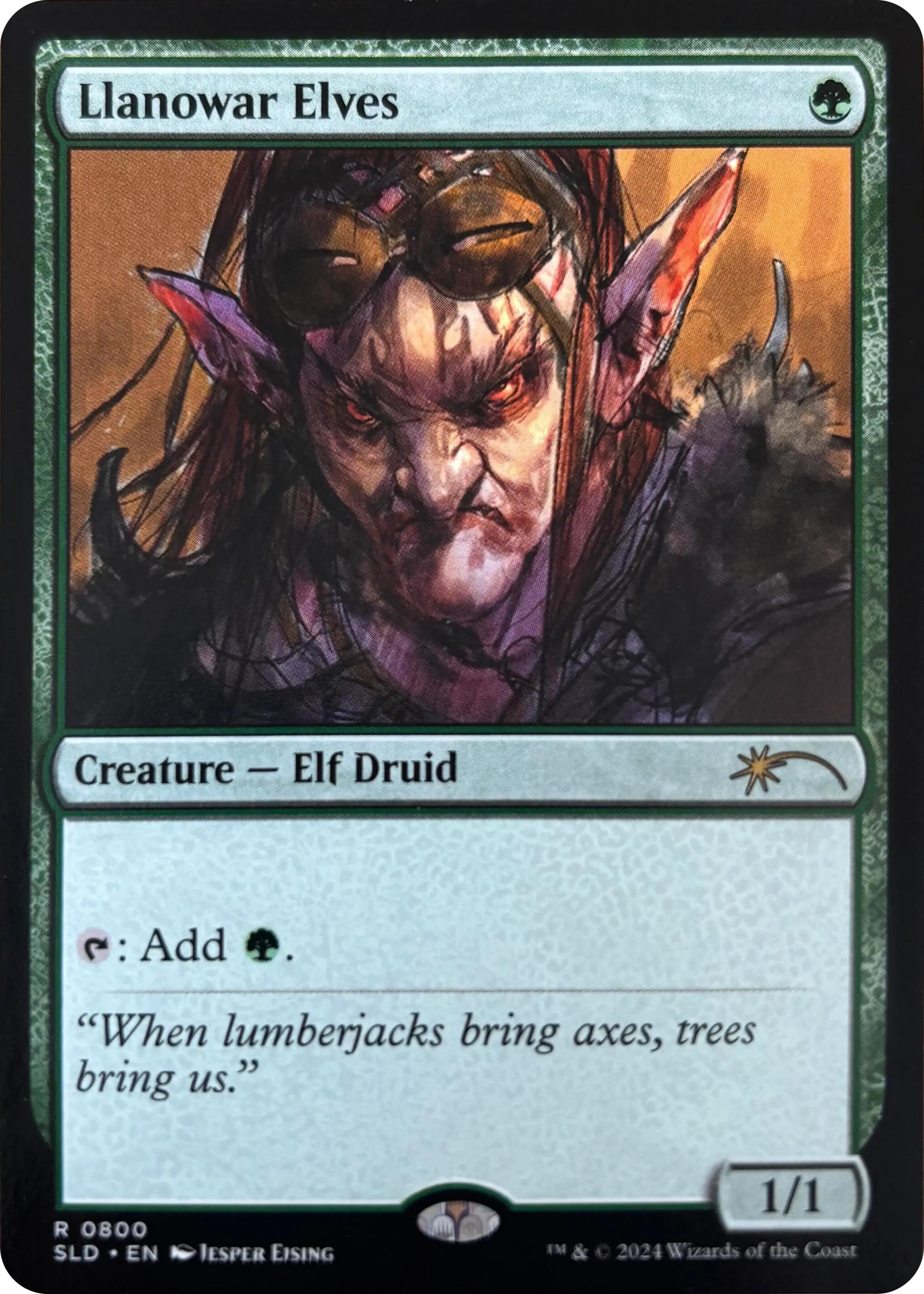 Llanowar Elves (0800) [Secret Lair Drop Series] | Good Games Modbury