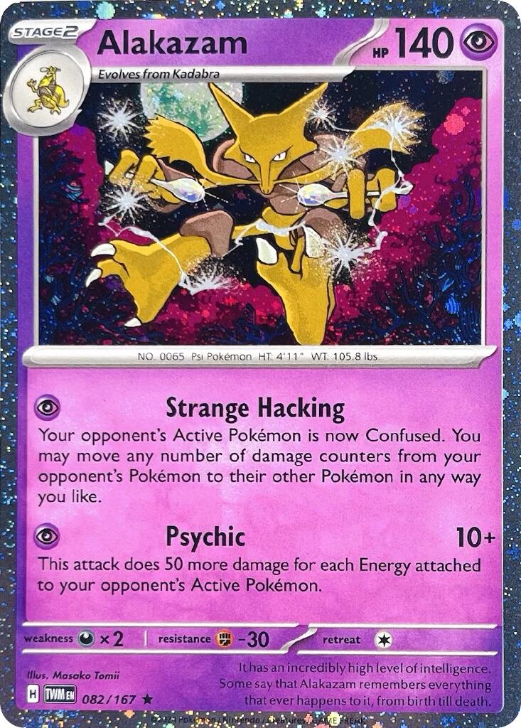 Alakazam (082/167) (Cosmos Holo) [Scarlet & Violet: Twilight Masquerade] | Good Games Modbury