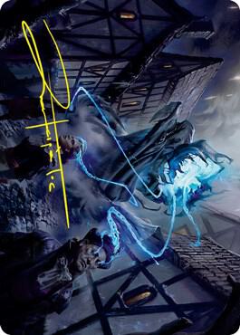 Dreamshackle Geist Art Card Gold Stamped Signature 22 (Art Series: Innistrad: Crimson Vow)  | Good Games Modbury