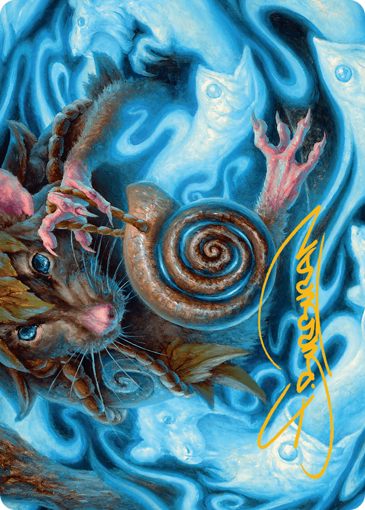 Mind Spiral Art Card (Gold-Stamped Signature) [Bloomburrow Art Series] | Good Games Modbury