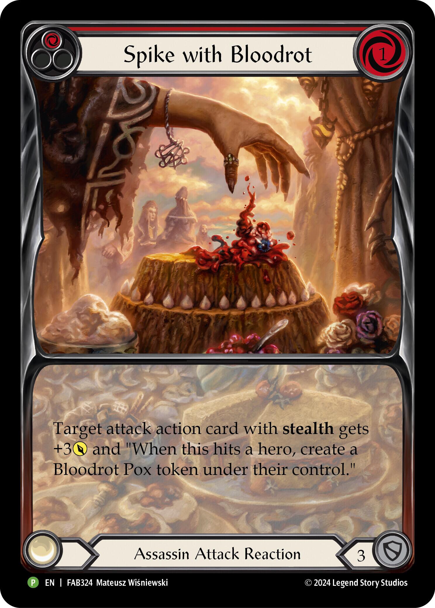 Spike with Bloodrot [FAB324] (Promo)  Rainbow Foil | Good Games Modbury