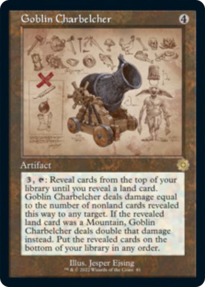 Goblin Charbelcher Schematic 81/63 (The Brothers' War: Retro Frame Artifacts)  | Good Games Modbury