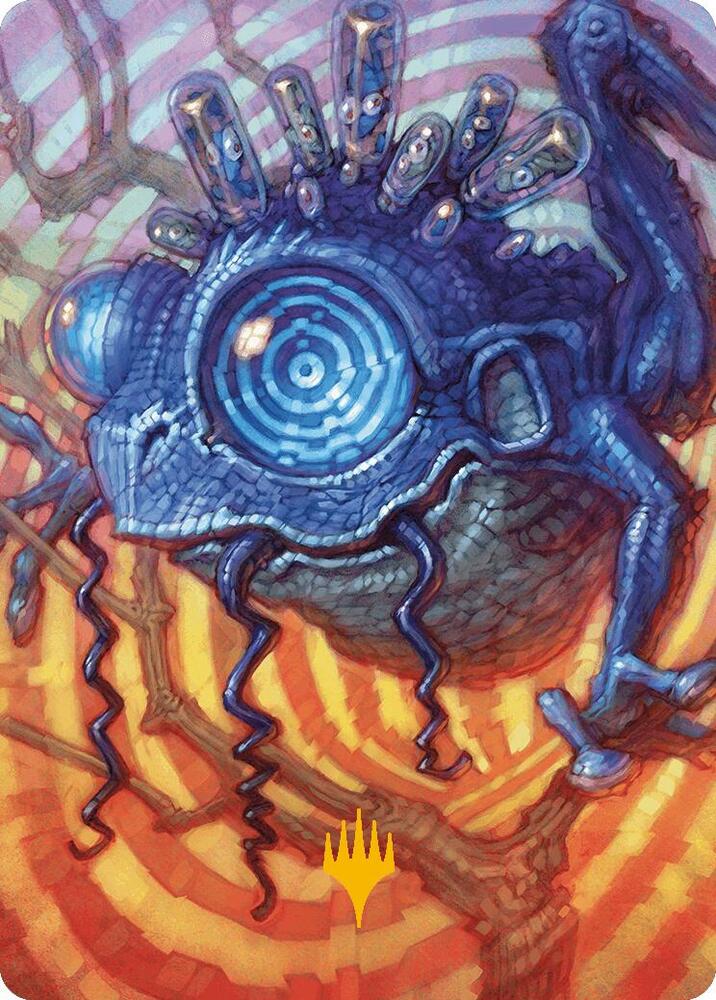 Psychic Frog Art Card Gold Stamped Planeswalker Symbol 41 (Art Series: Modern Horizons 3)  | Good Games Modbury