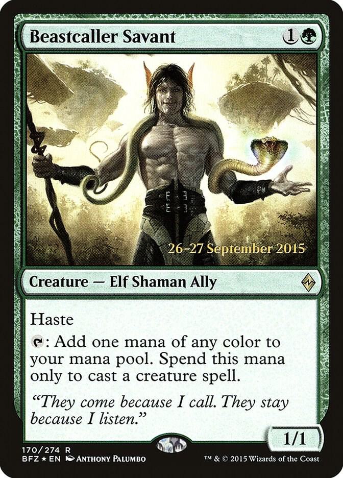 Beastcaller Savant 170s/90 (Prerelease Cards)  - Foil | Good Games Modbury