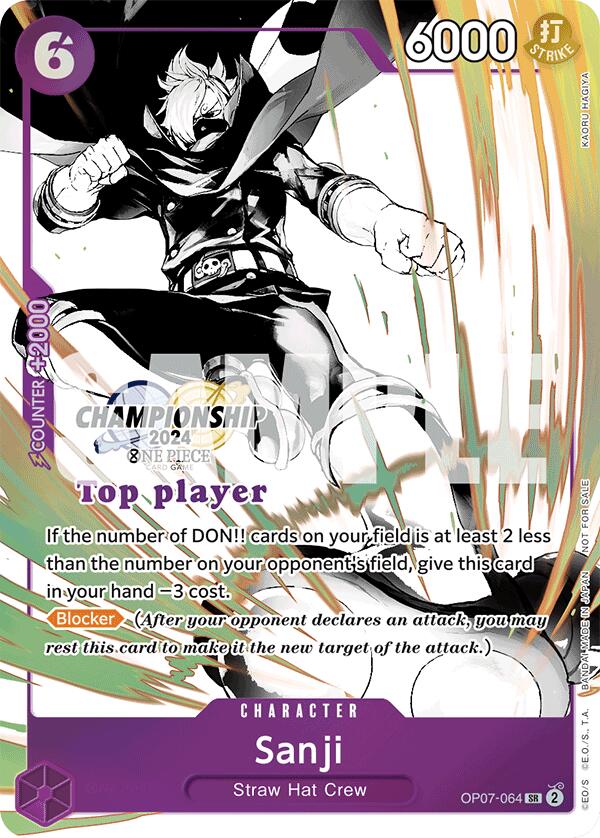 Sanji (Championship 2024 Top Player Pack Vol. 2) [One Piece Promotion Cards] | Good Games Modbury