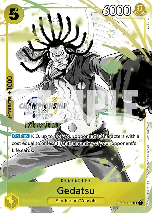 Gedatsu (Championship 2024 Card Set Vol. 2) [Finalist] [One Piece Promotion Cards] | Good Games Modbury