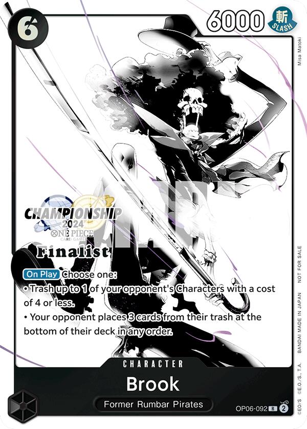 Brook (Championship 2024 Card Set Vol. 2) [Finalist] [One Piece Promotion Cards] | Good Games Modbury