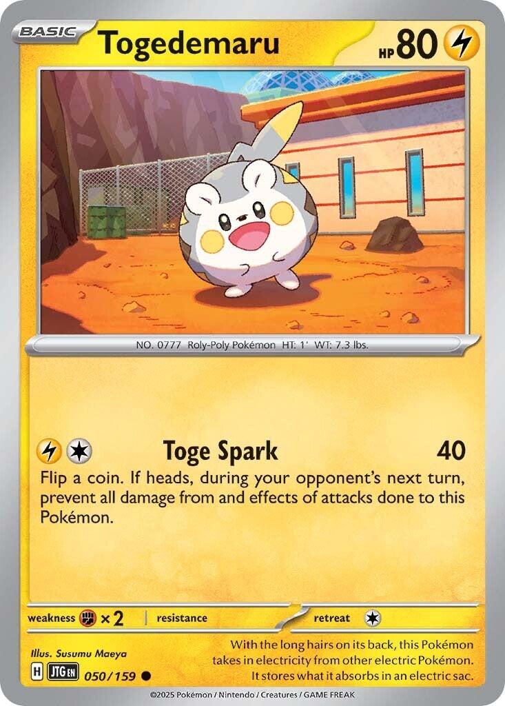 Togedemaru (050/159) [Scarlet & Violet: Journey Together] | Good Games Modbury