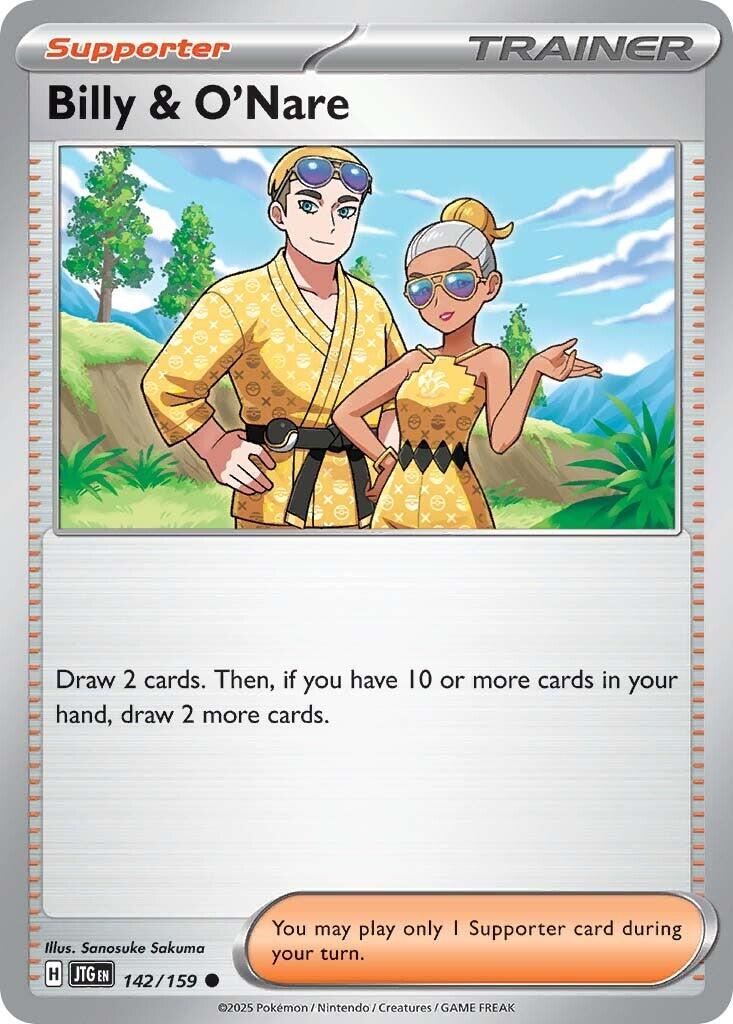 Billy & O'Nare (142/159) [Scarlet & Violet: Journey Together] | Good Games Modbury