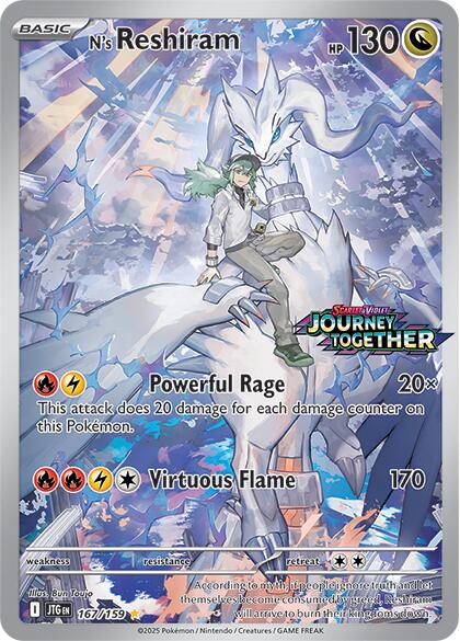 N's Reshiram (167/159) [Scarlet & Violet: Journey Together] | Good Games Modbury