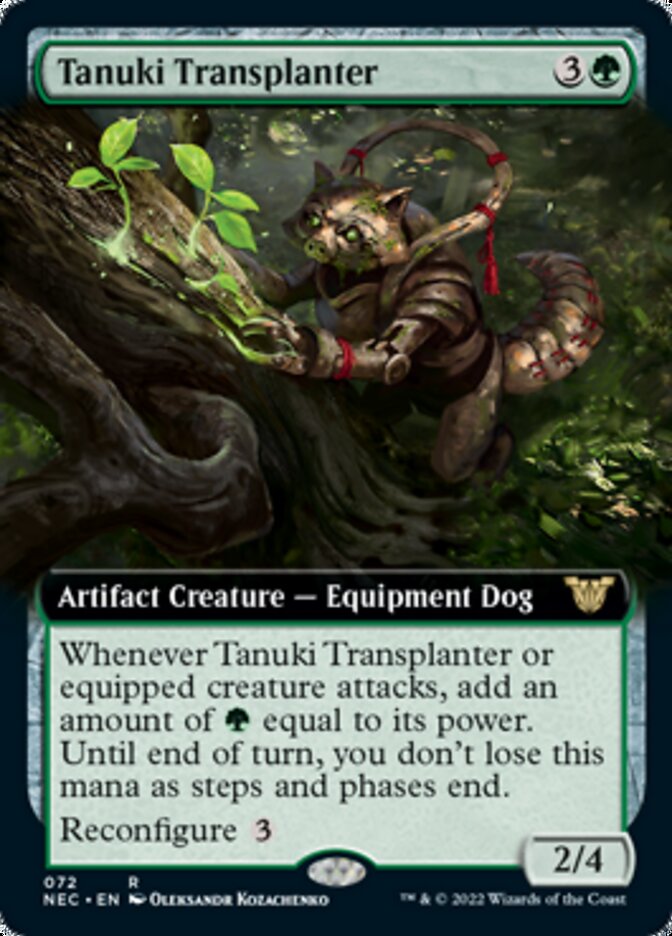 Tanuki Transplanter (Extended Art) [Kamigawa: Neon Dynasty Commander] | Good Games Modbury