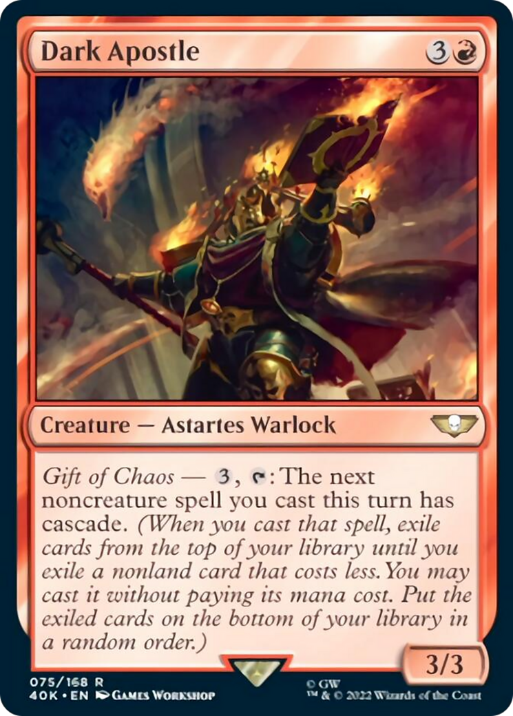 Dark Apostle (Surge Foil) [Universes Beyond: Warhammer 40,000] | Good Games Modbury