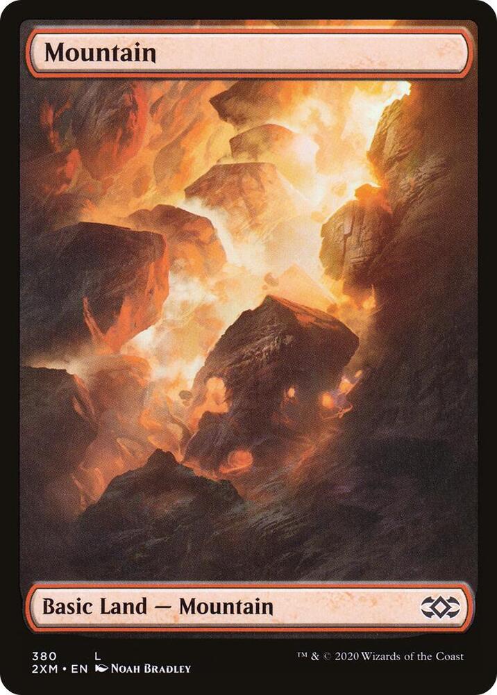 Mountain 380 (Double Masters)  - Full Art | Good Games Modbury