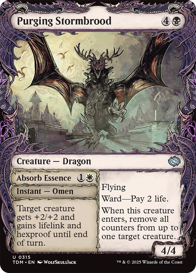 Purging Stormbrood (Showcase) [Tarkir: Dragonstorm] | Good Games Modbury