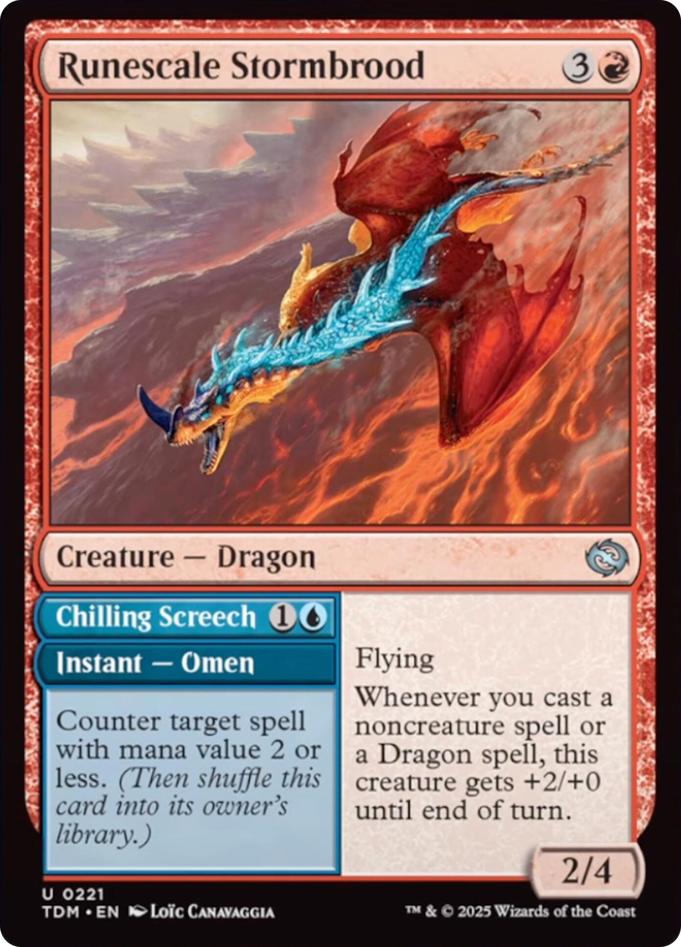 Runescale Stormbrood [Tarkir: Dragonstorm] | Good Games Modbury