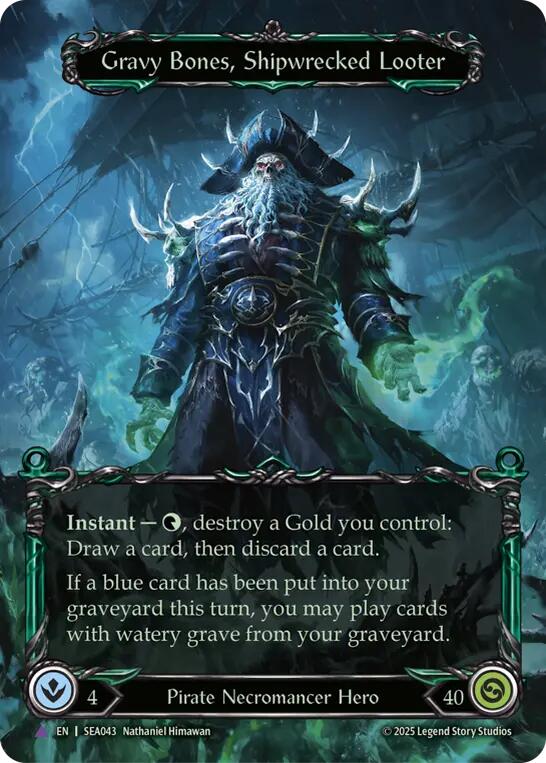 Gravy Bones, Shipwrecked Looter (Marvel) [SEA043] (High Seas)  Cold Foil | Good Games Modbury