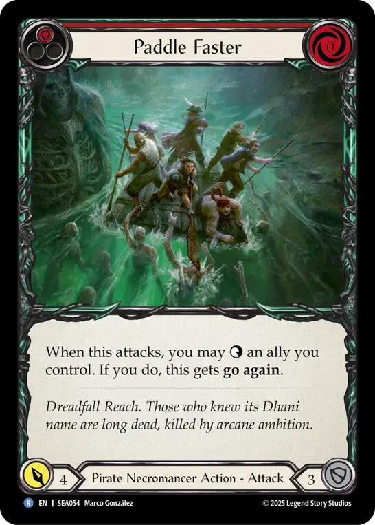 Paddle Faster [SEA054] (High Seas)  Rainbow Foil | Good Games Modbury