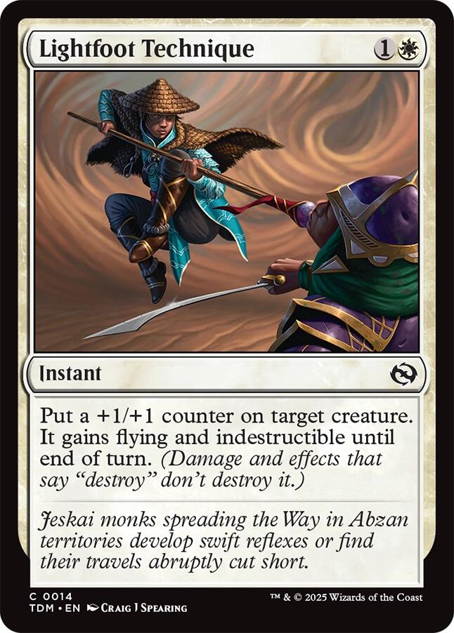 Lightfoot Technique [Tarkir: Dragonstorm] | Good Games Modbury