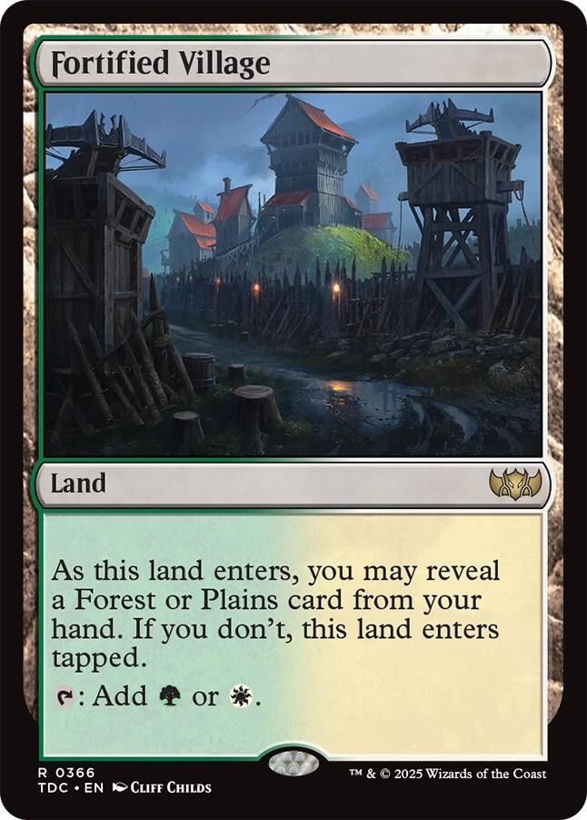 Fortified Village [Tarkir: Dragonstorm Commander] | Good Games Modbury